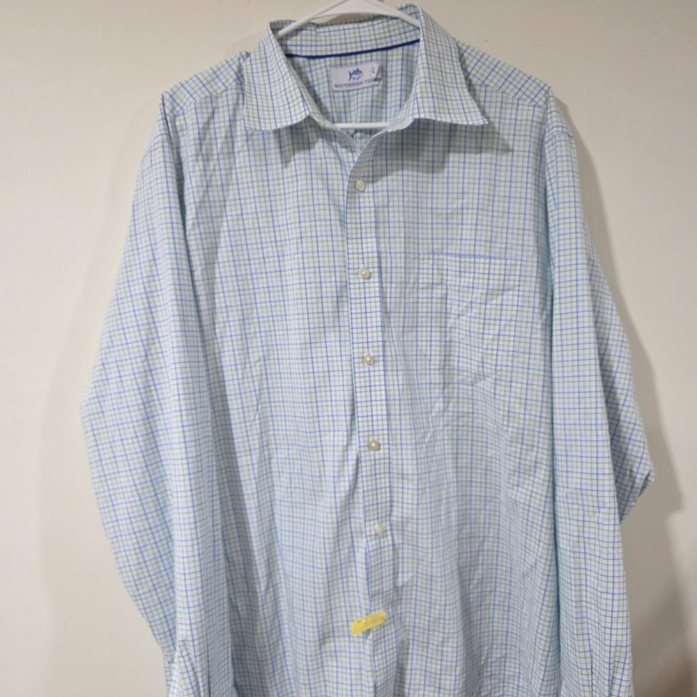 Men's Blue Checkered Shirt